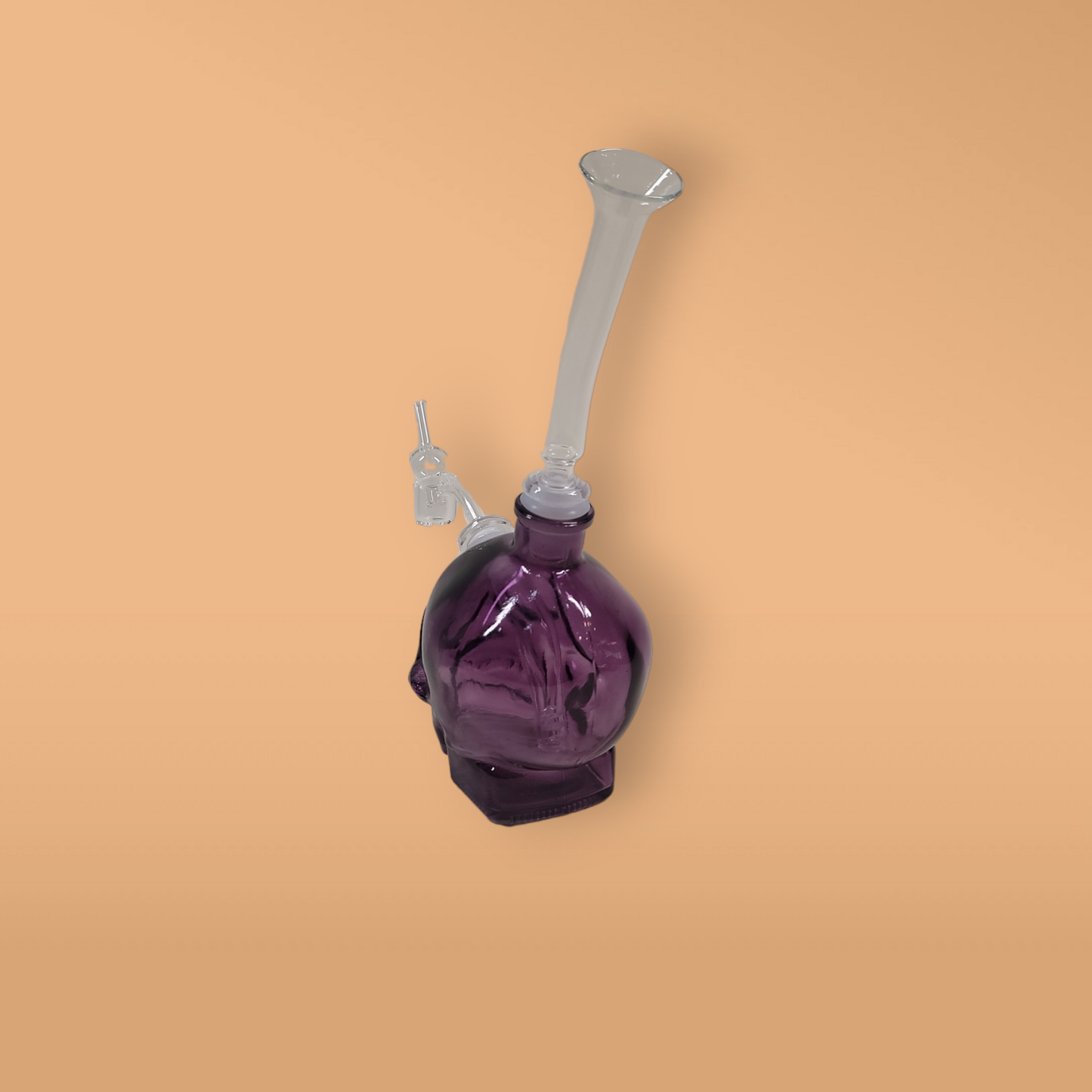 Deluxe Purple Skull (with banger, carb cap, bowl piece, and mouth extension)