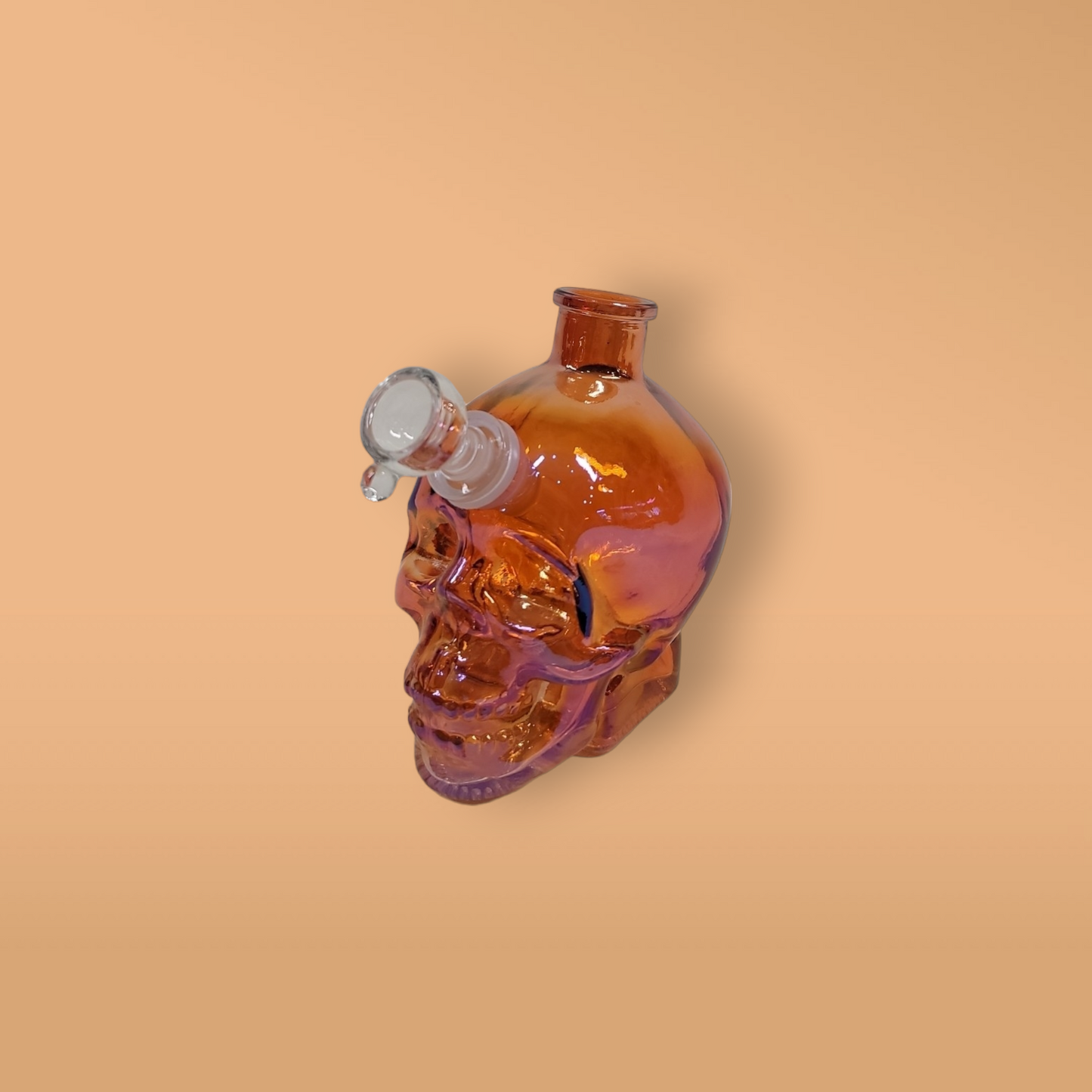 Deluxe Orange Iridescent Skull
