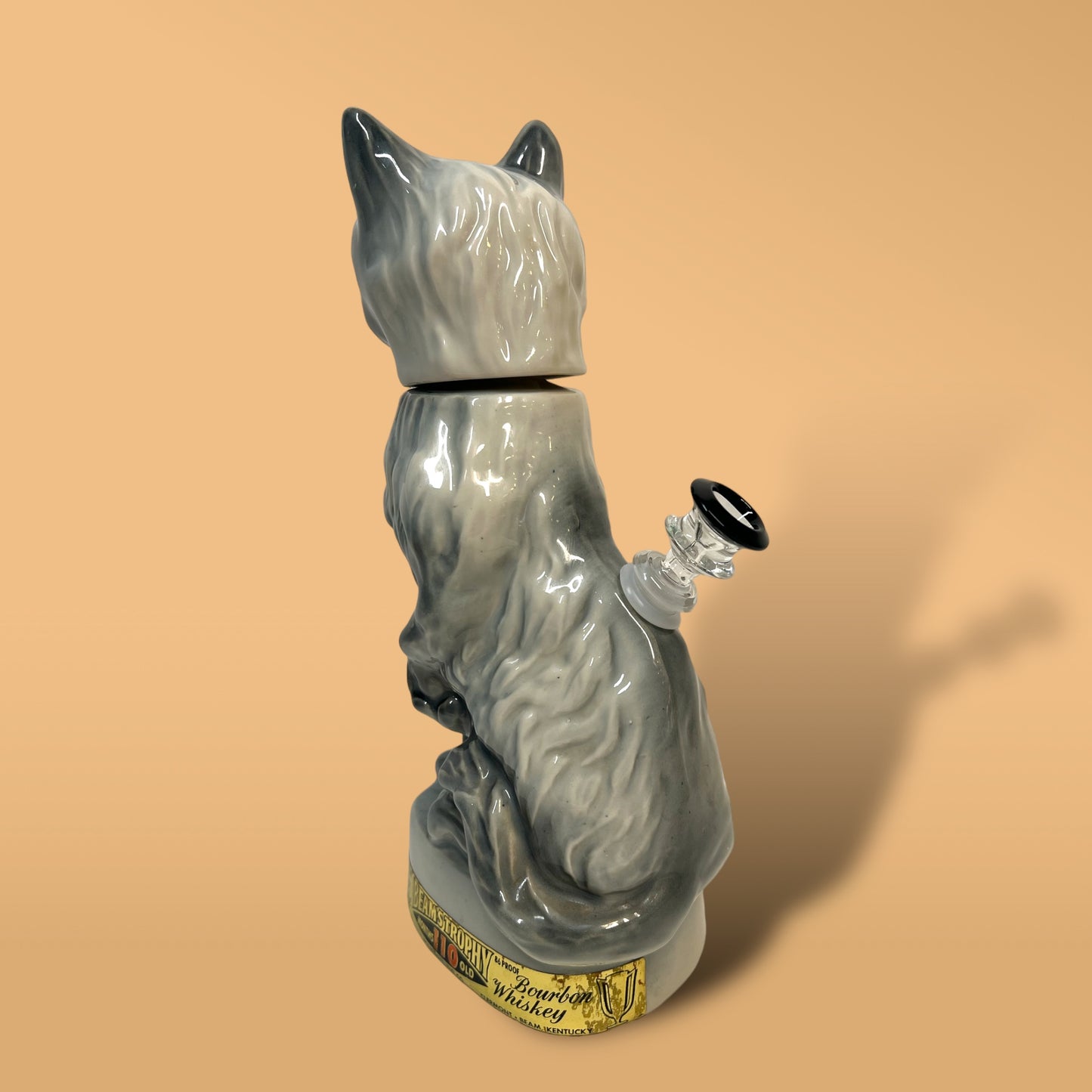Smokey Siamese Cat Decanter