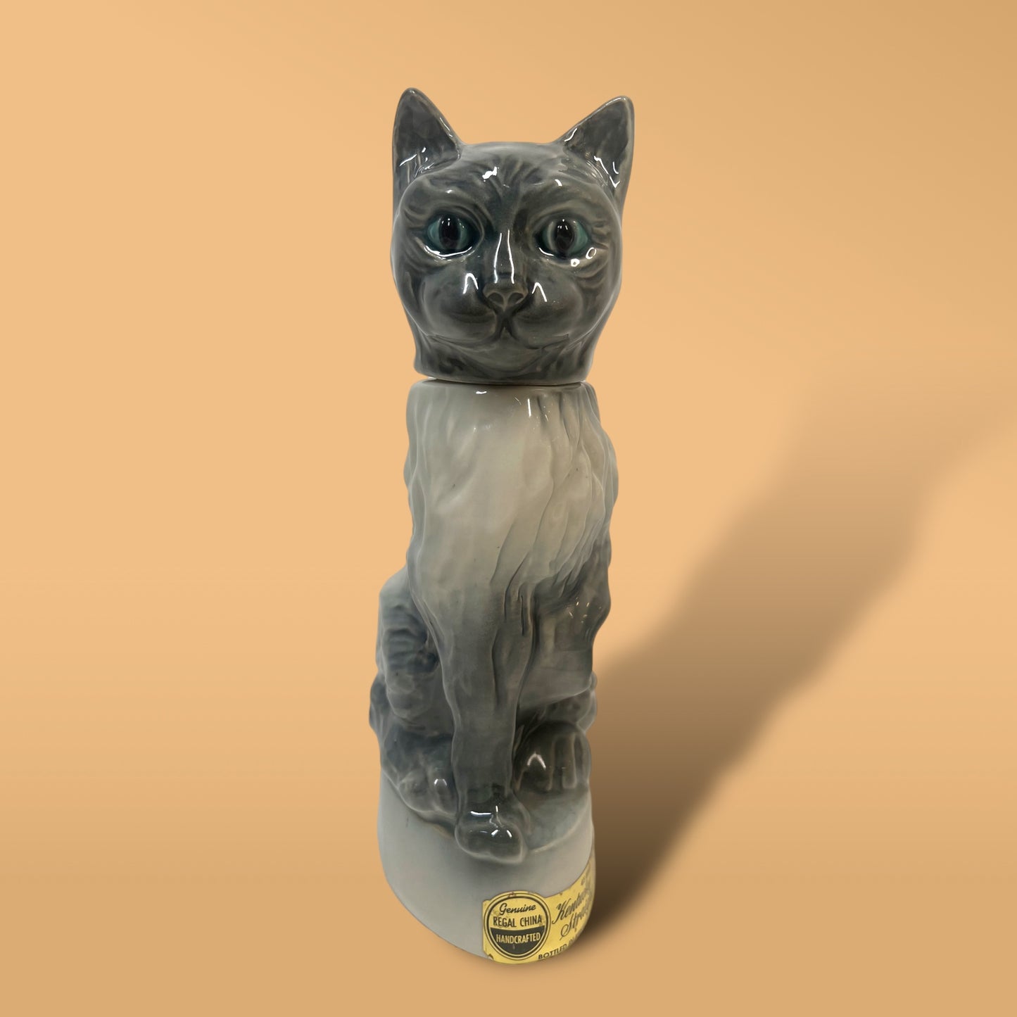 Smokey Siamese Cat Decanter