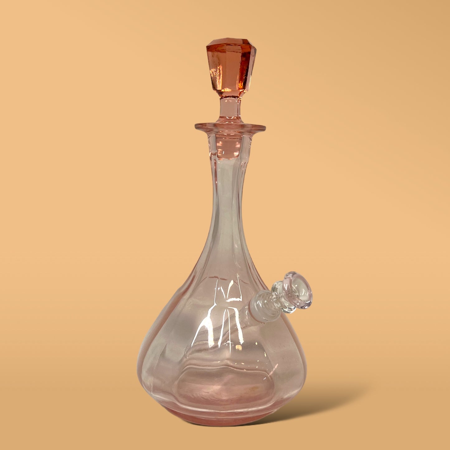 Pink Depression Palace Decanter
