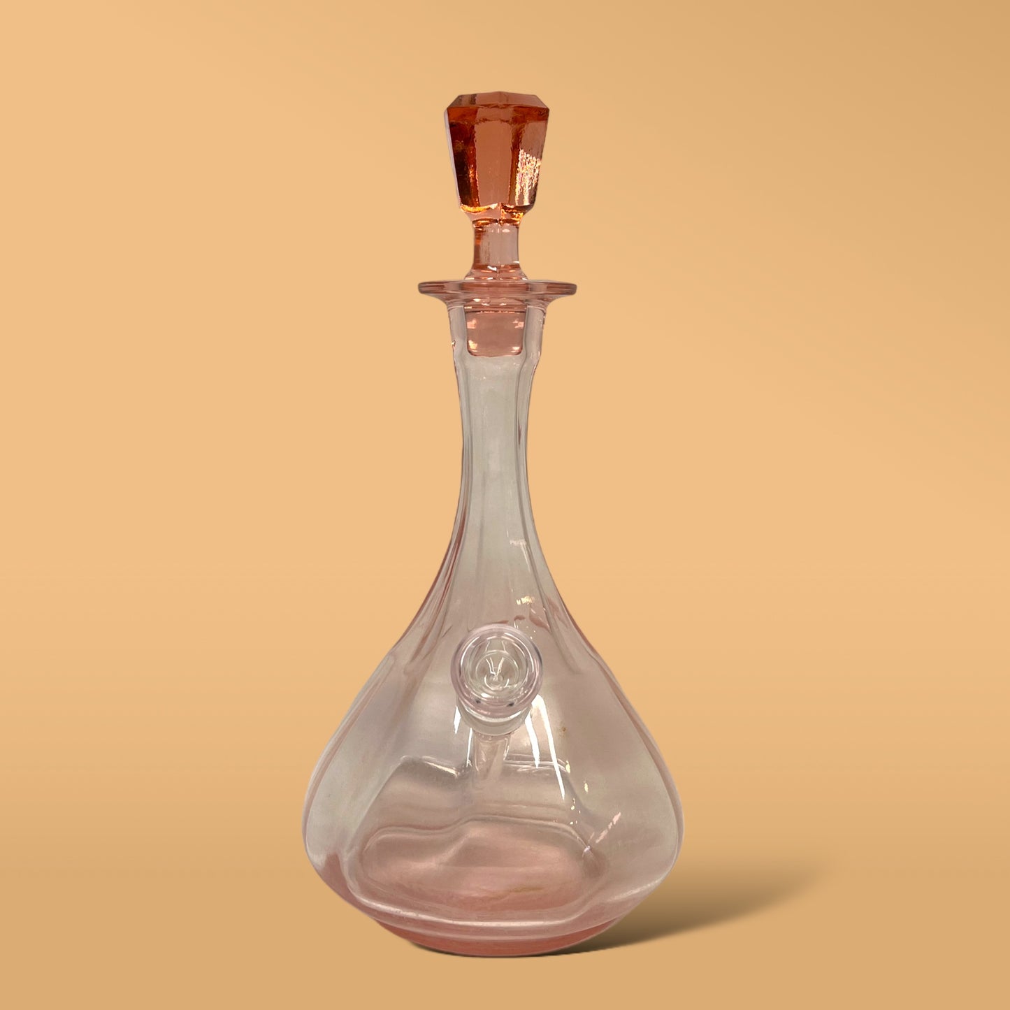Pink Depression Palace Decanter