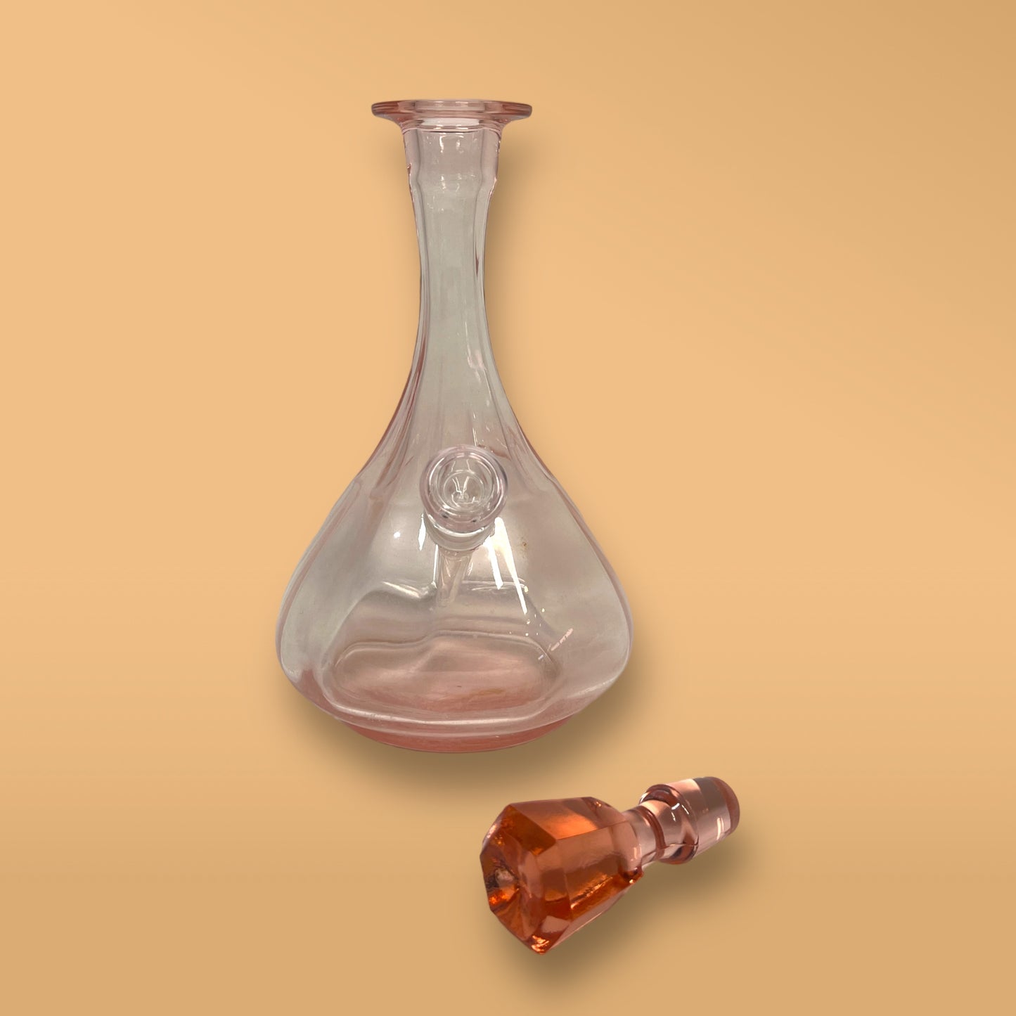 Pink Depression Palace Decanter