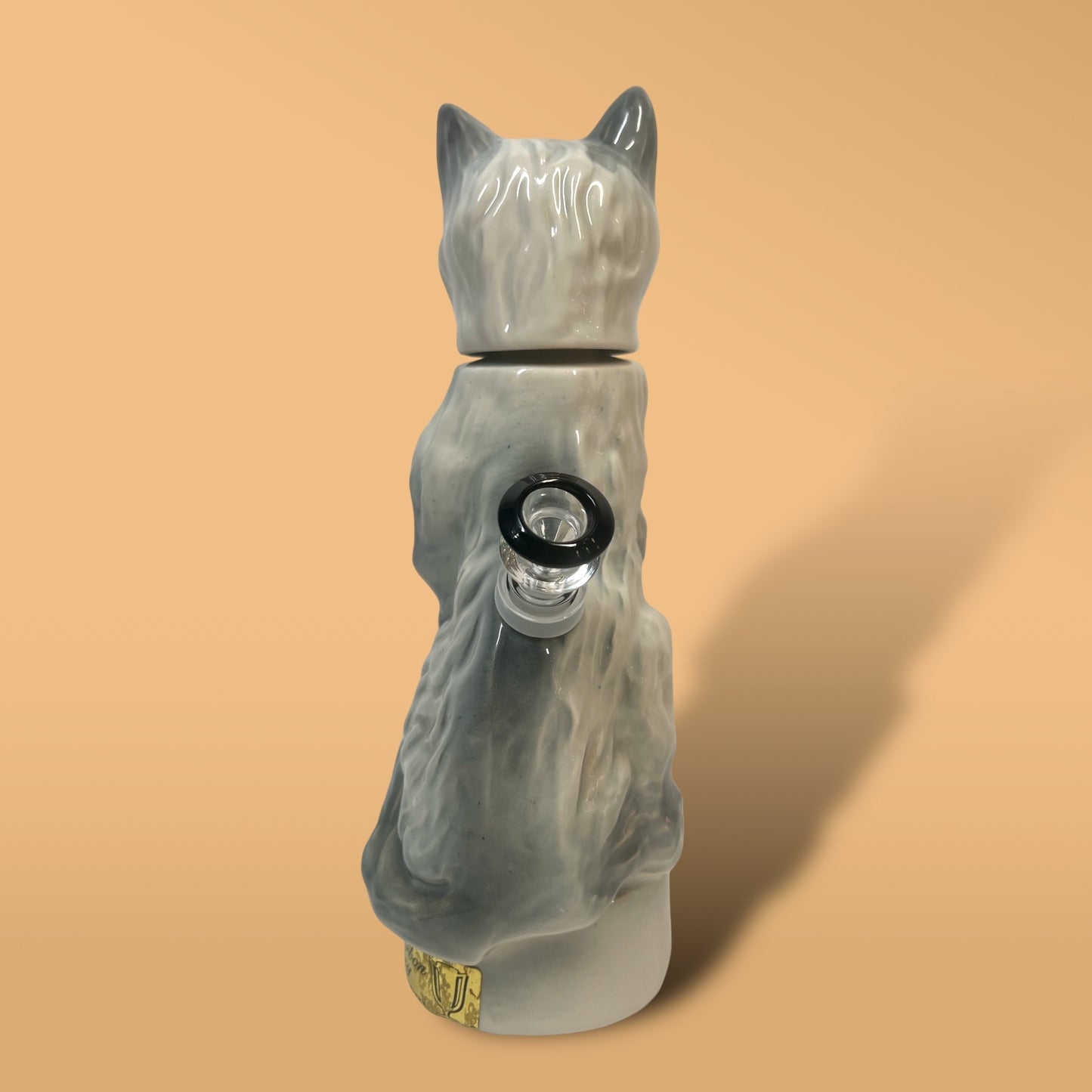 Smokey Siamese Cat Decanter