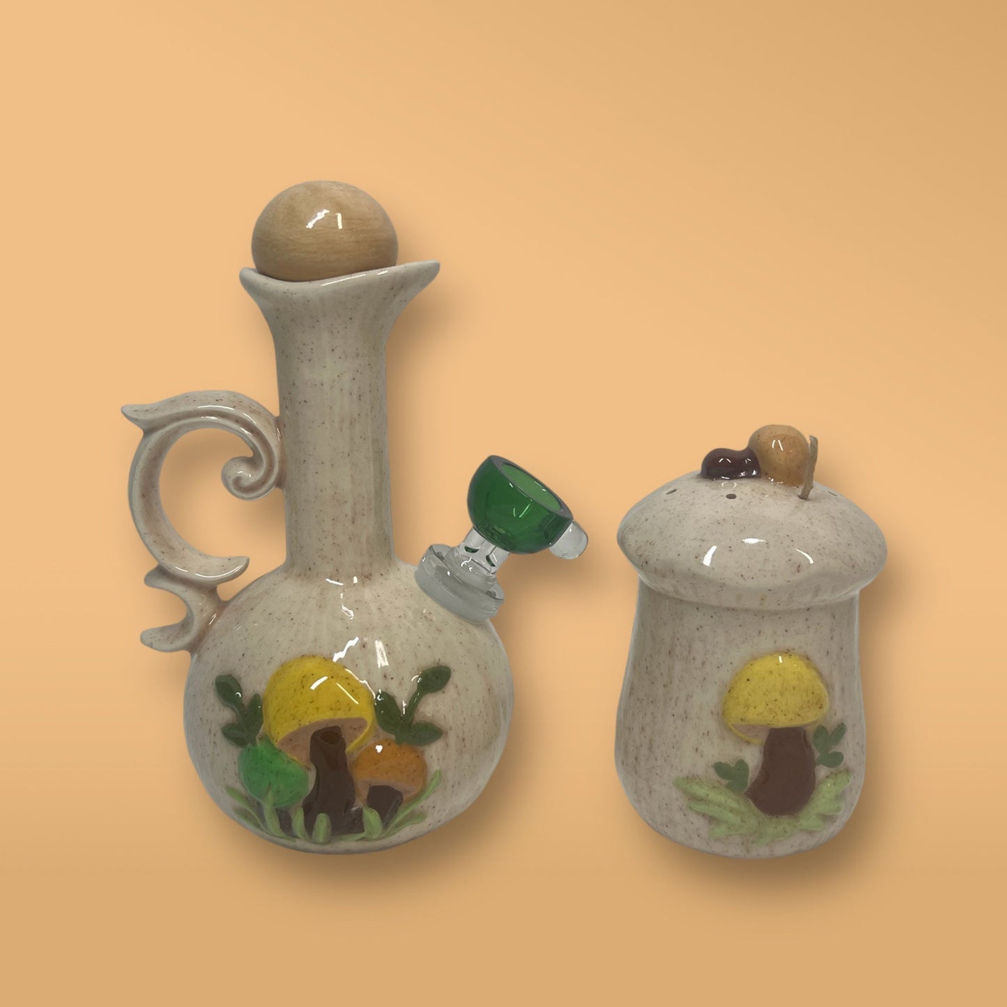 Spotted Yellow Mushroom Set