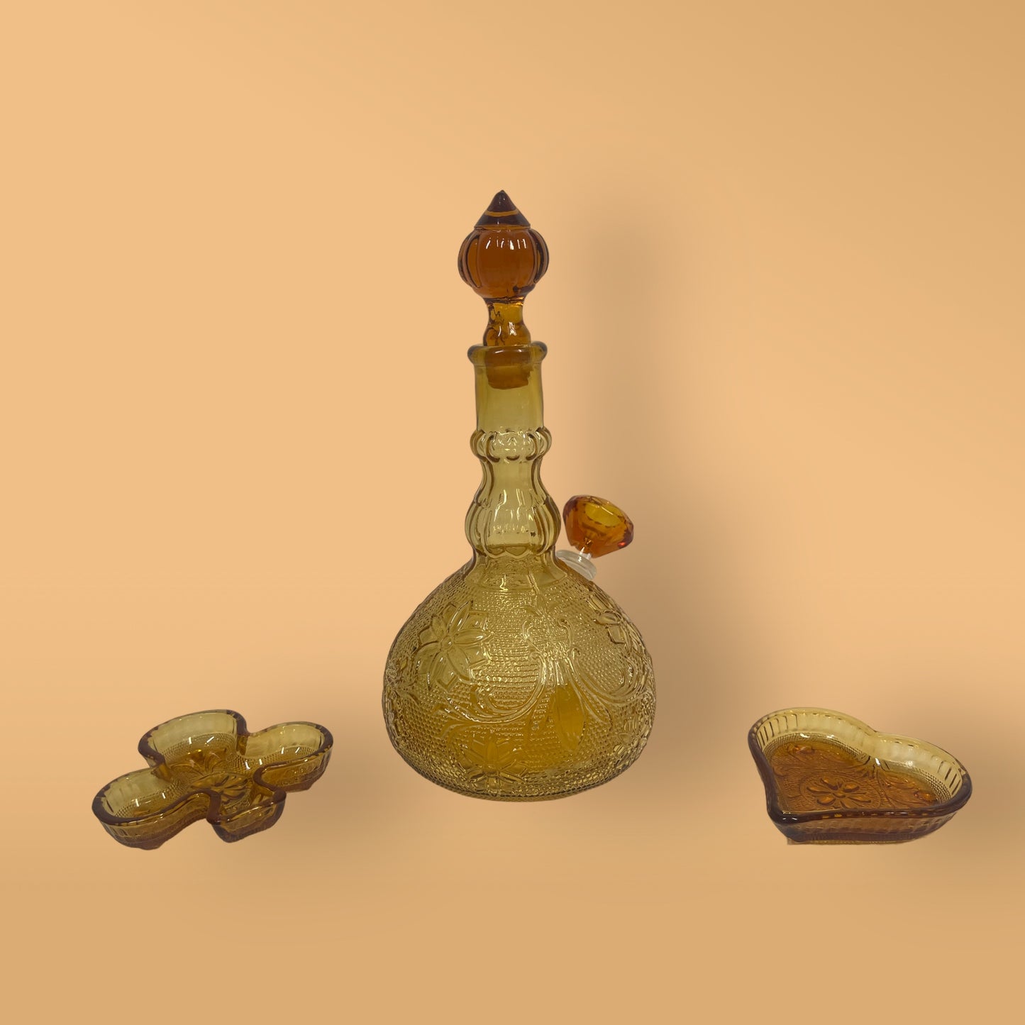 Amber Tiara Clover Heart Set