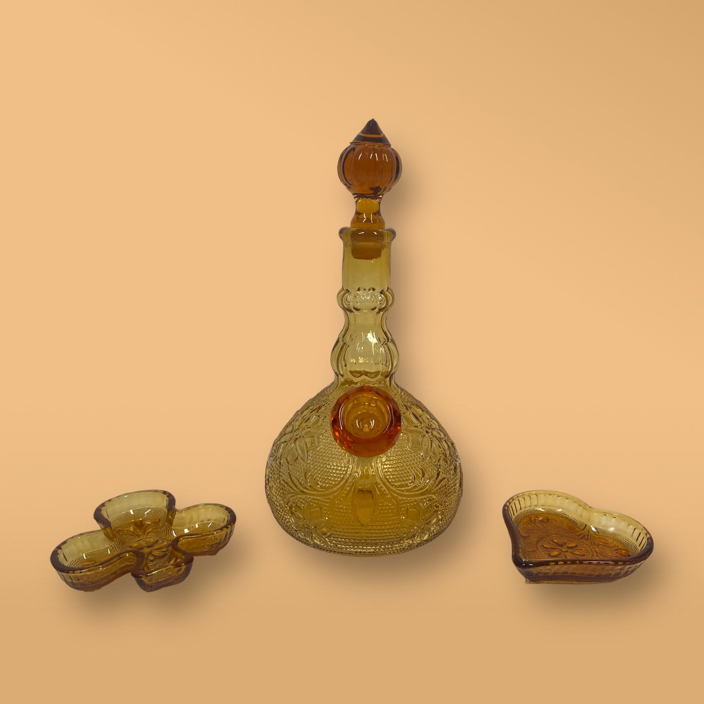 Amber Tiara Clover Heart Set