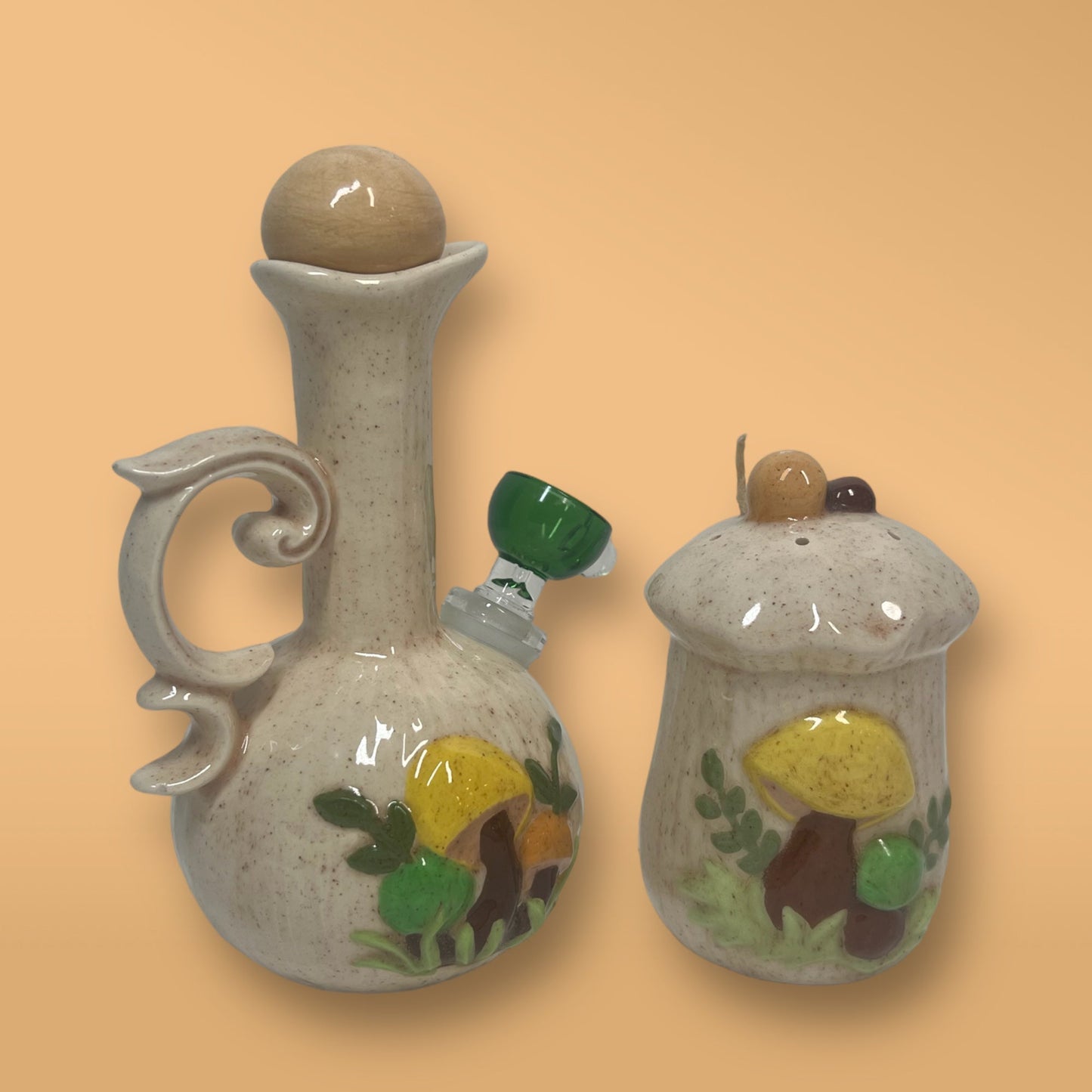 Spotted Yellow Mushroom Set