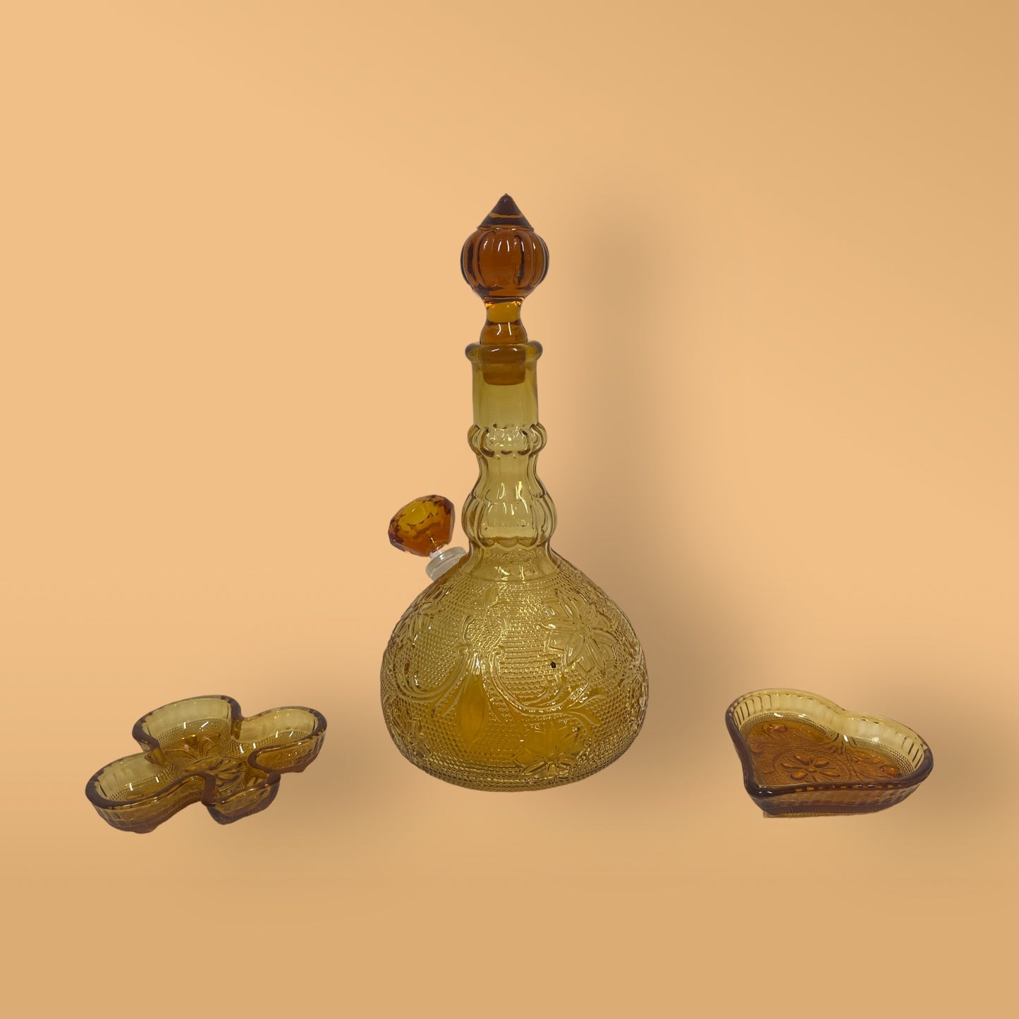 Amber Tiara Clover Heart Set