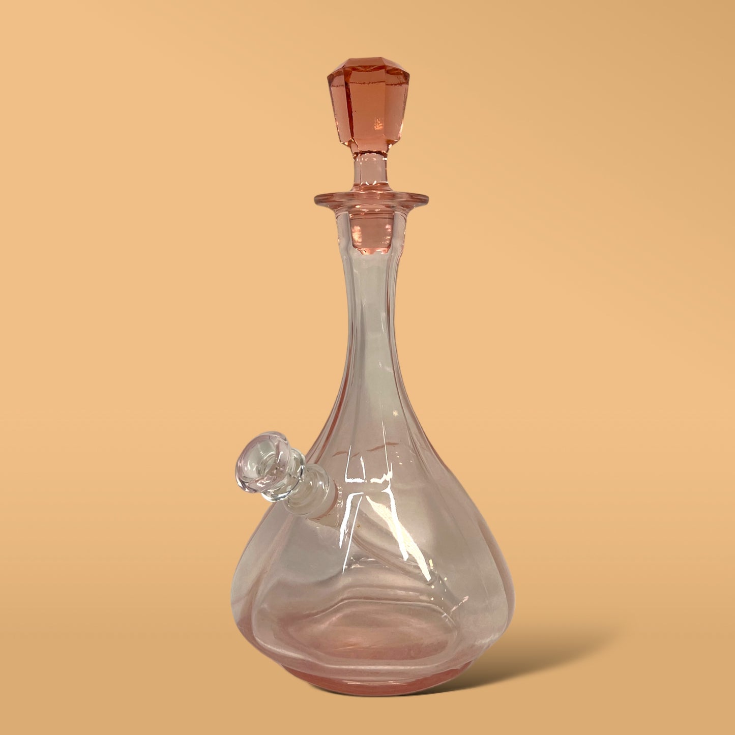 Pink Depression Palace Decanter