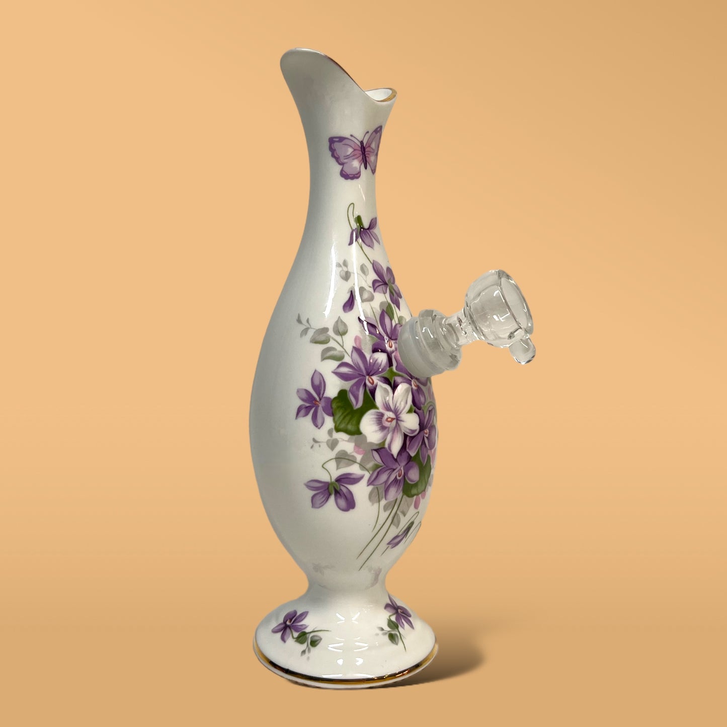 Aynsley Wild Violets Pitcher Decanter