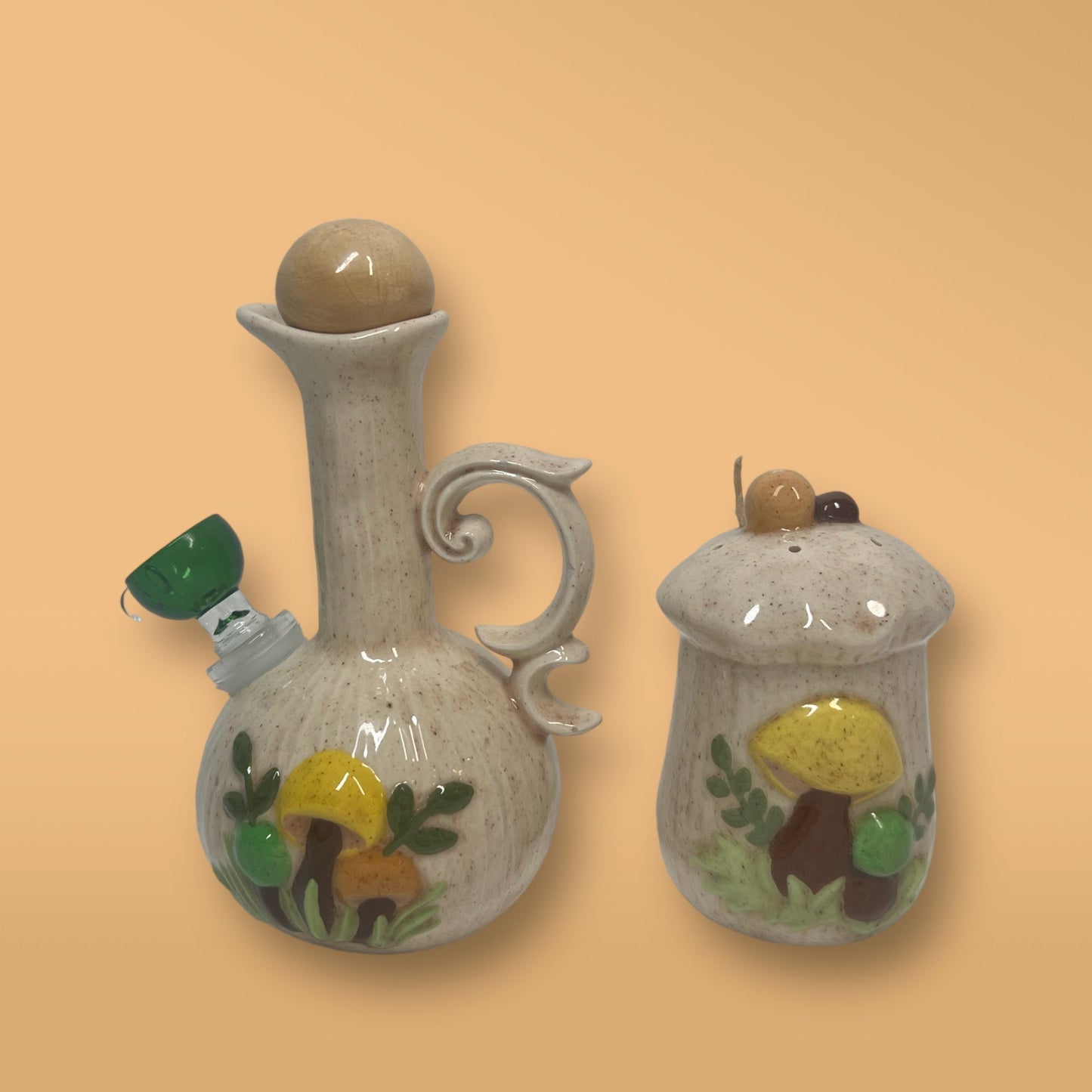 Spotted Yellow Mushroom Set