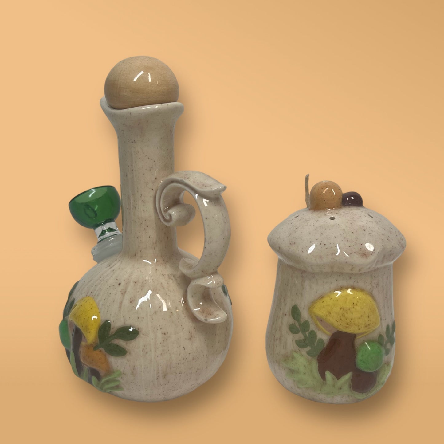 Spotted Yellow Mushroom Set