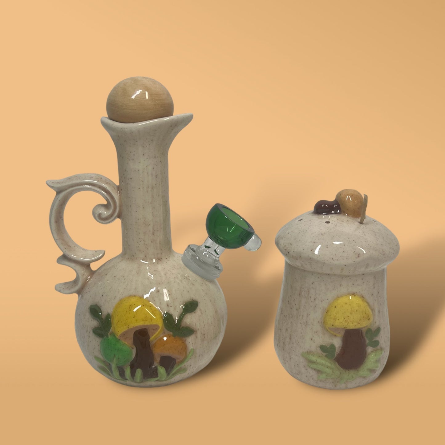 Spotted Yellow Mushroom Set