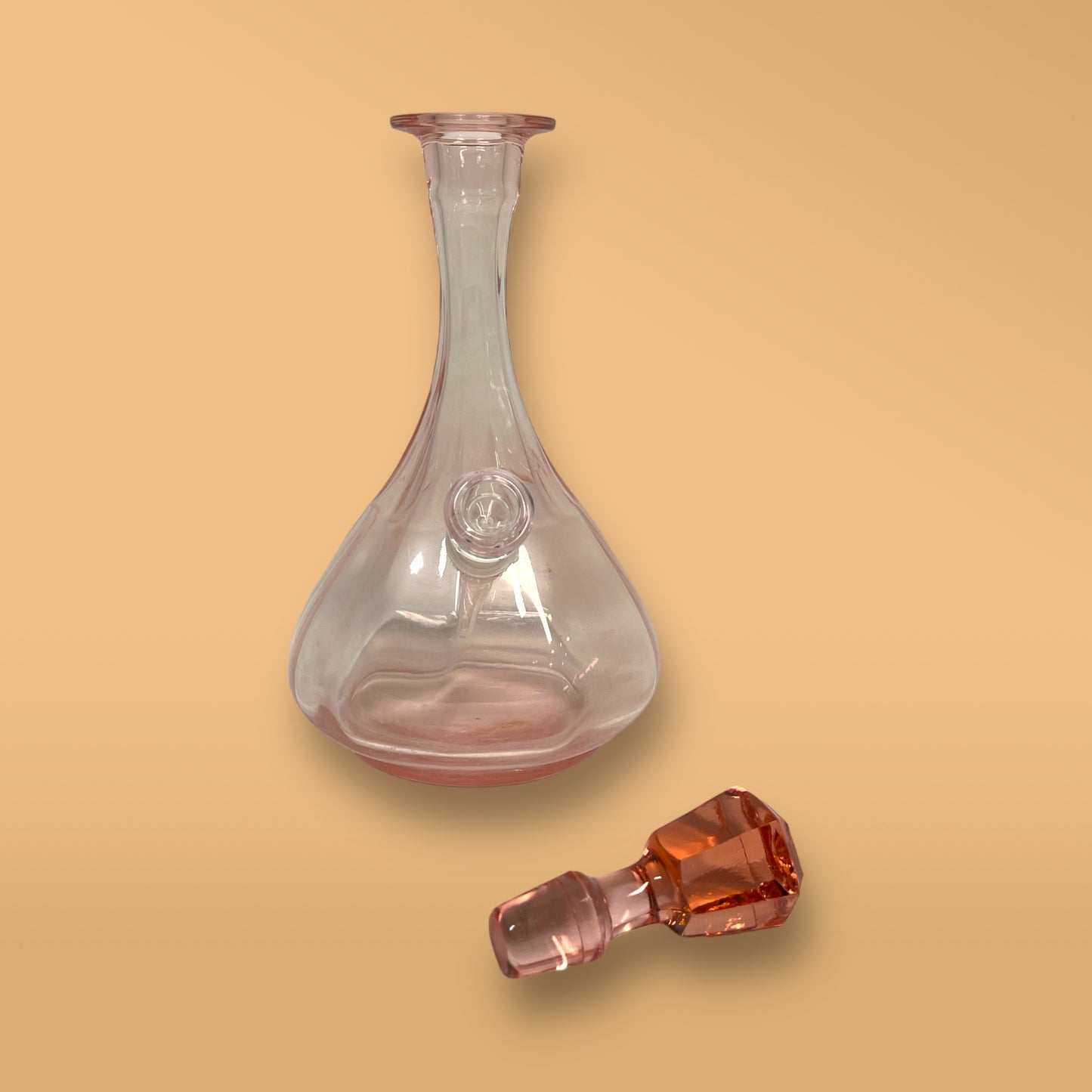 Pink Depression Palace Decanter