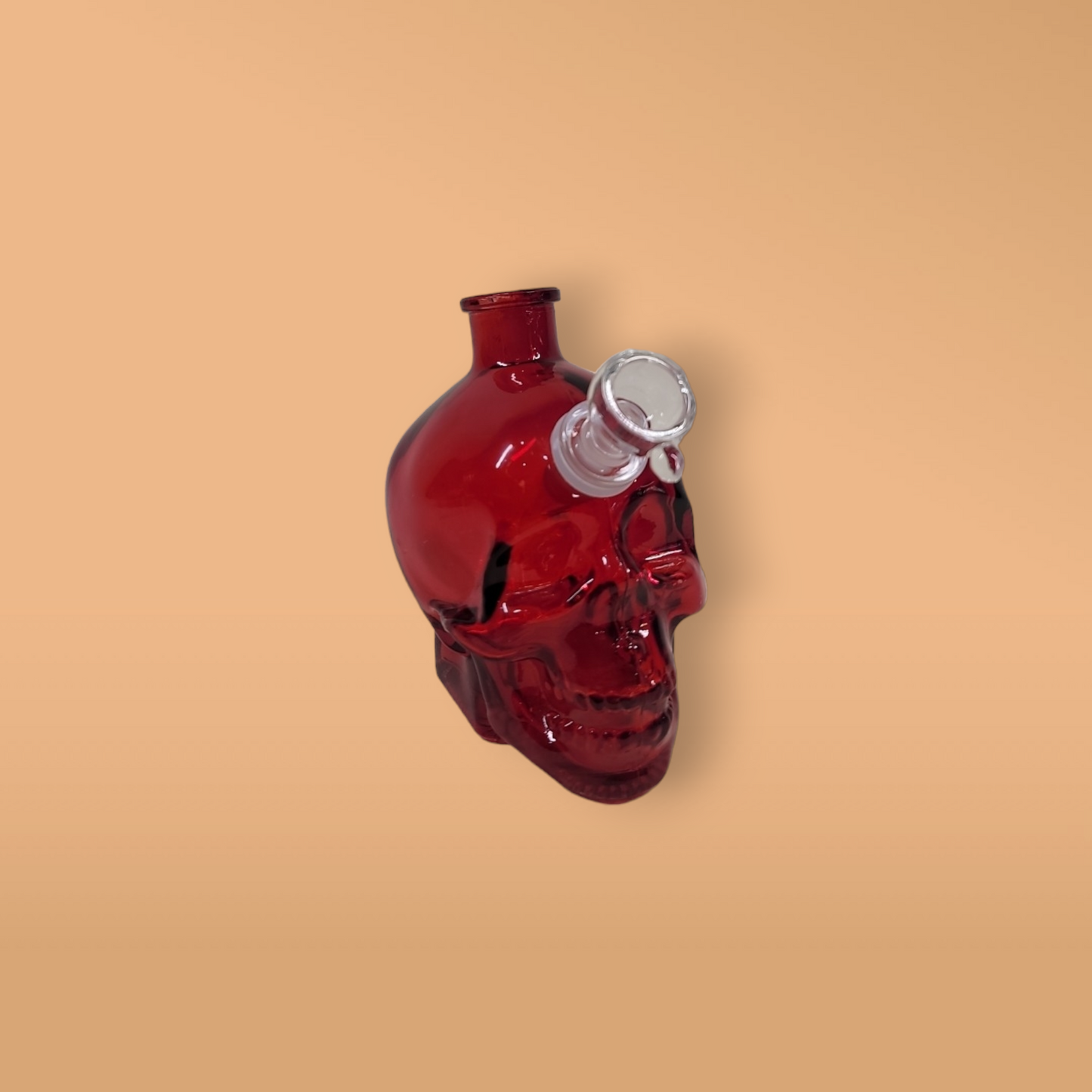 Red Skull (with banger, carb cap, bowl piece, and mouth extension)