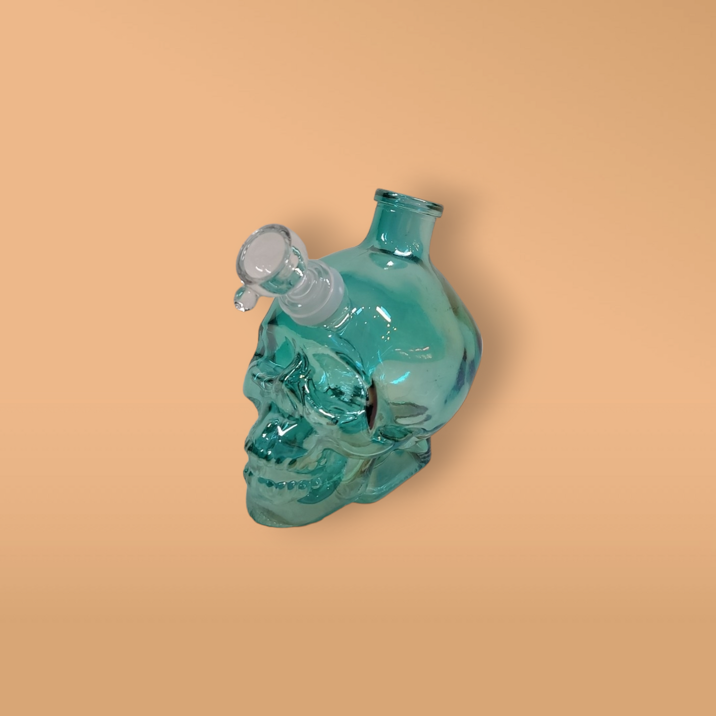 Deluxe Blue Skull (with banger, carb cap, bowl piece, and mouth extension)