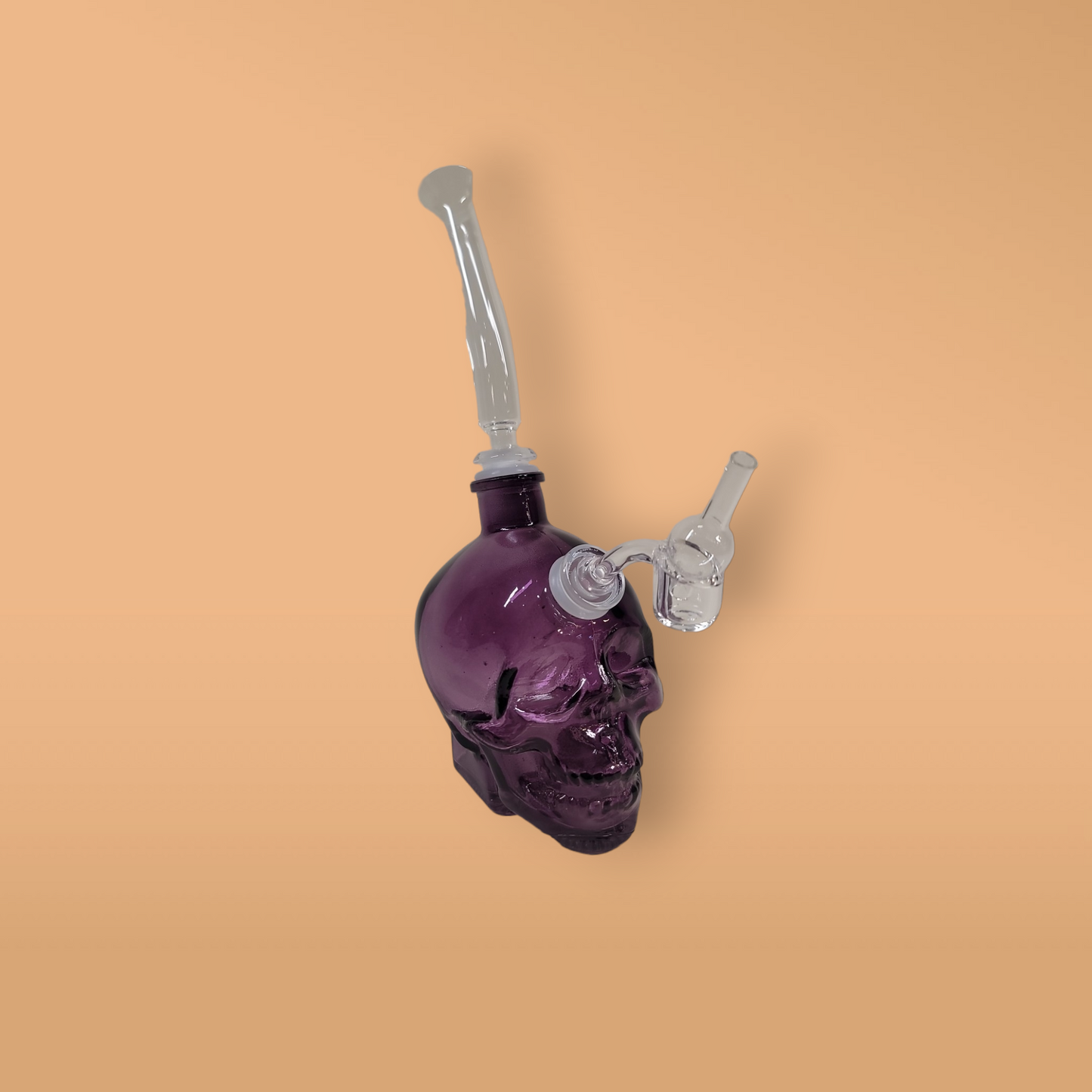 Deluxe Purple Skull (with banger, carb cap, bowl piece, and mouth extension)