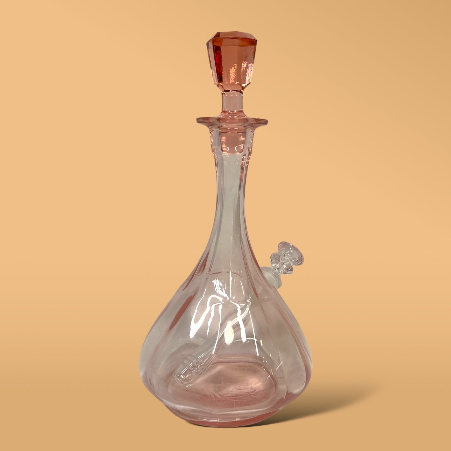 Pink Depression Palace Decanter