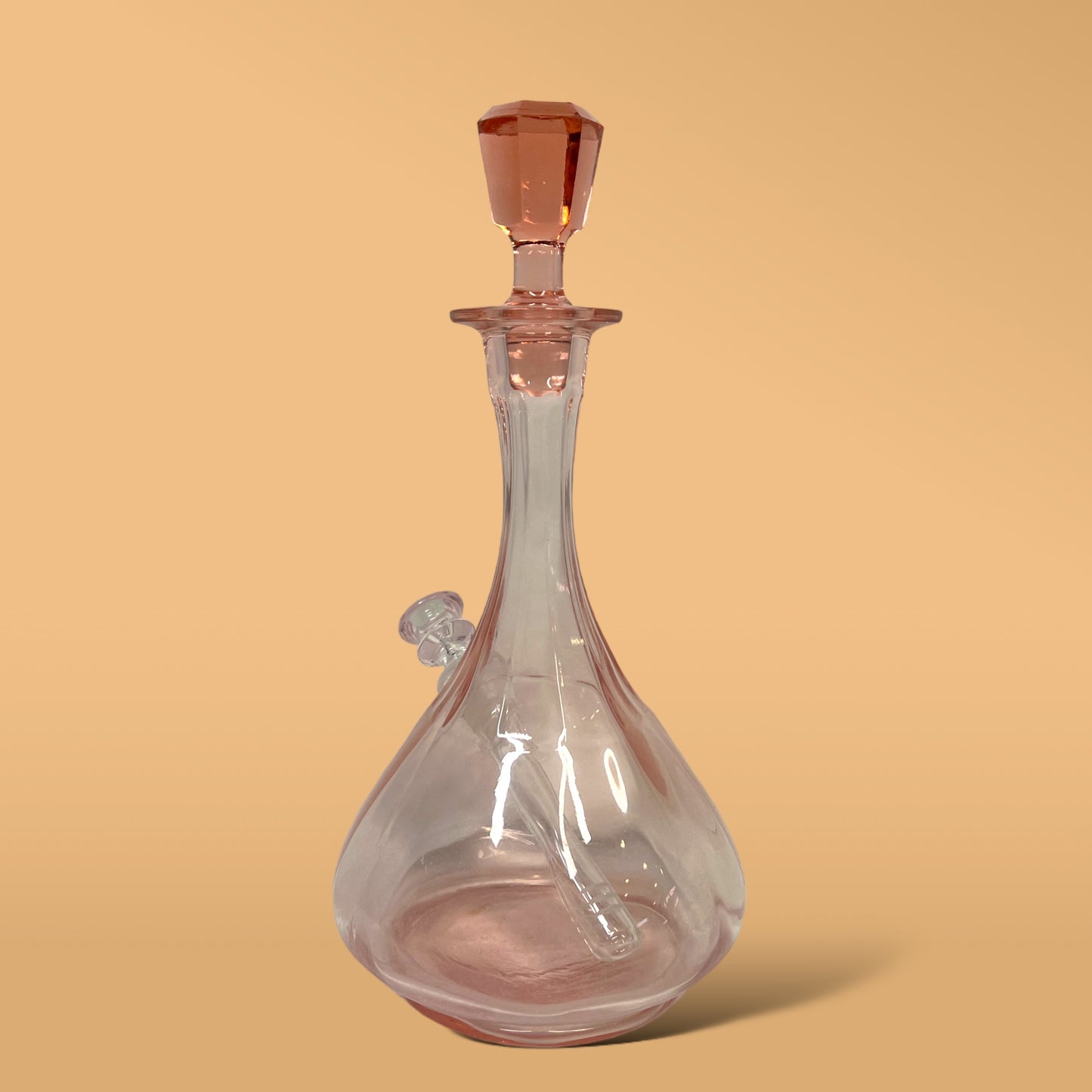 Pink Depression Palace Decanter