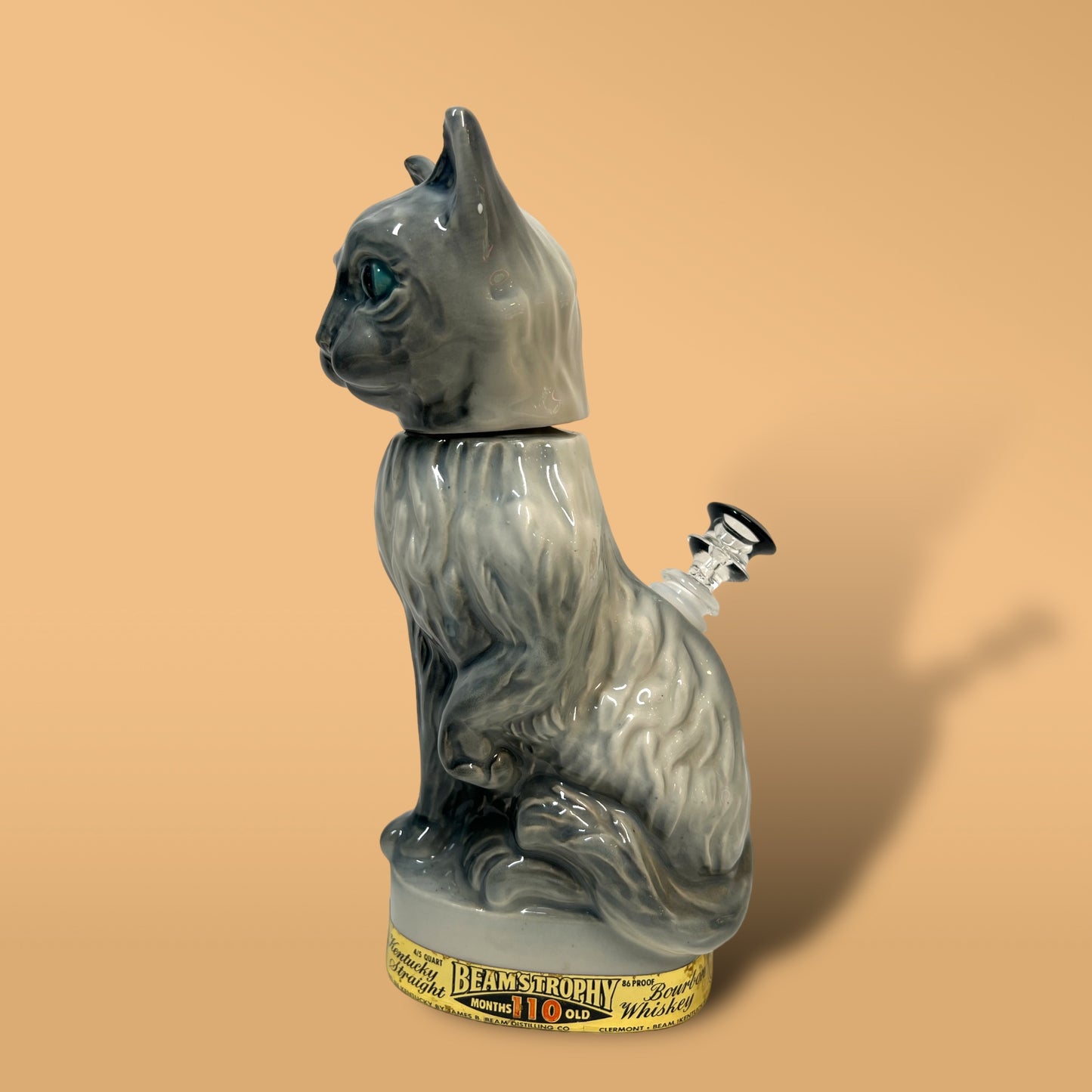 Smokey Siamese Cat Decanter