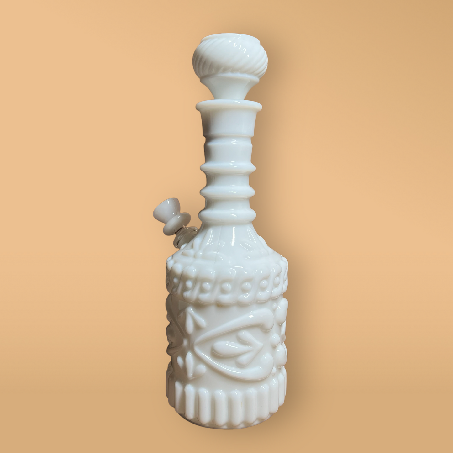 Milk Glass Polynesian (available for curation, ship time 2-3 weeks after purchase)