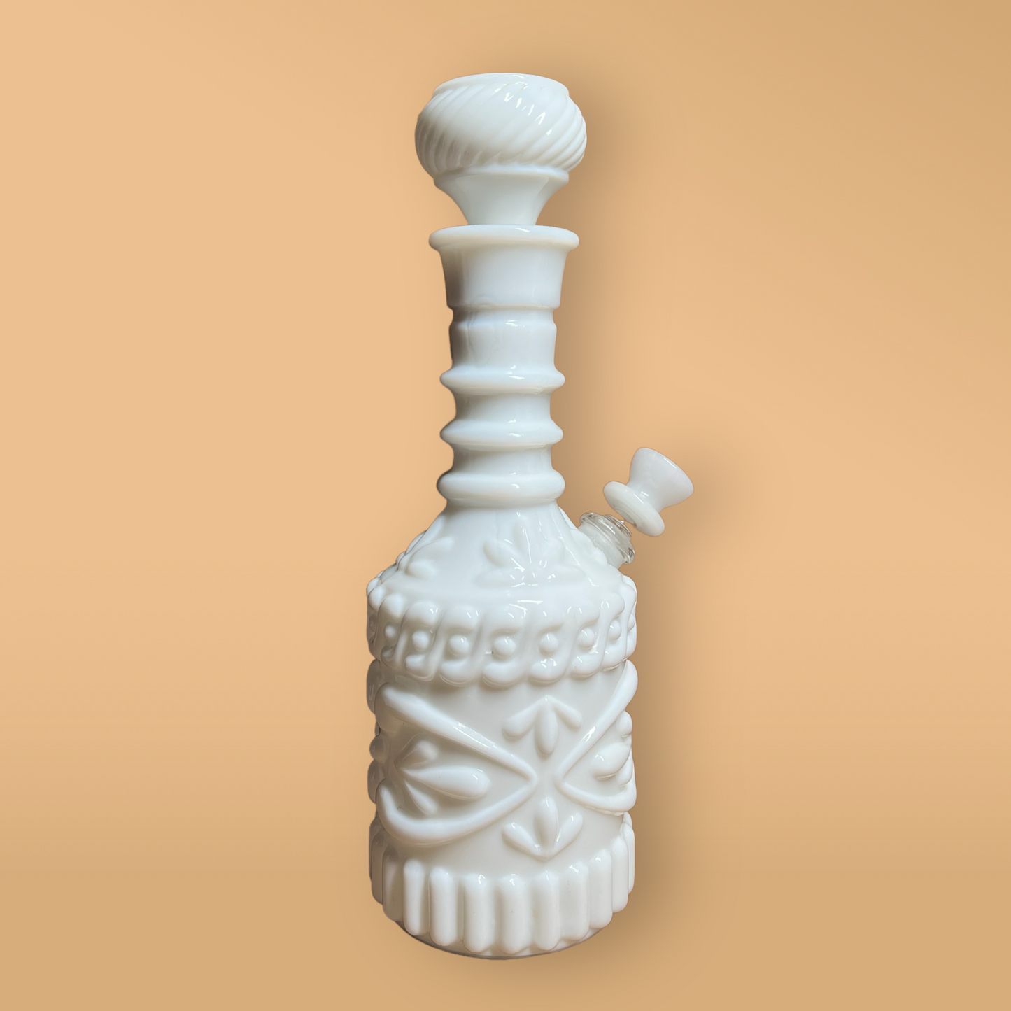 Milk Glass Polynesian (available for curation, ship time 2-3 weeks after purchase)