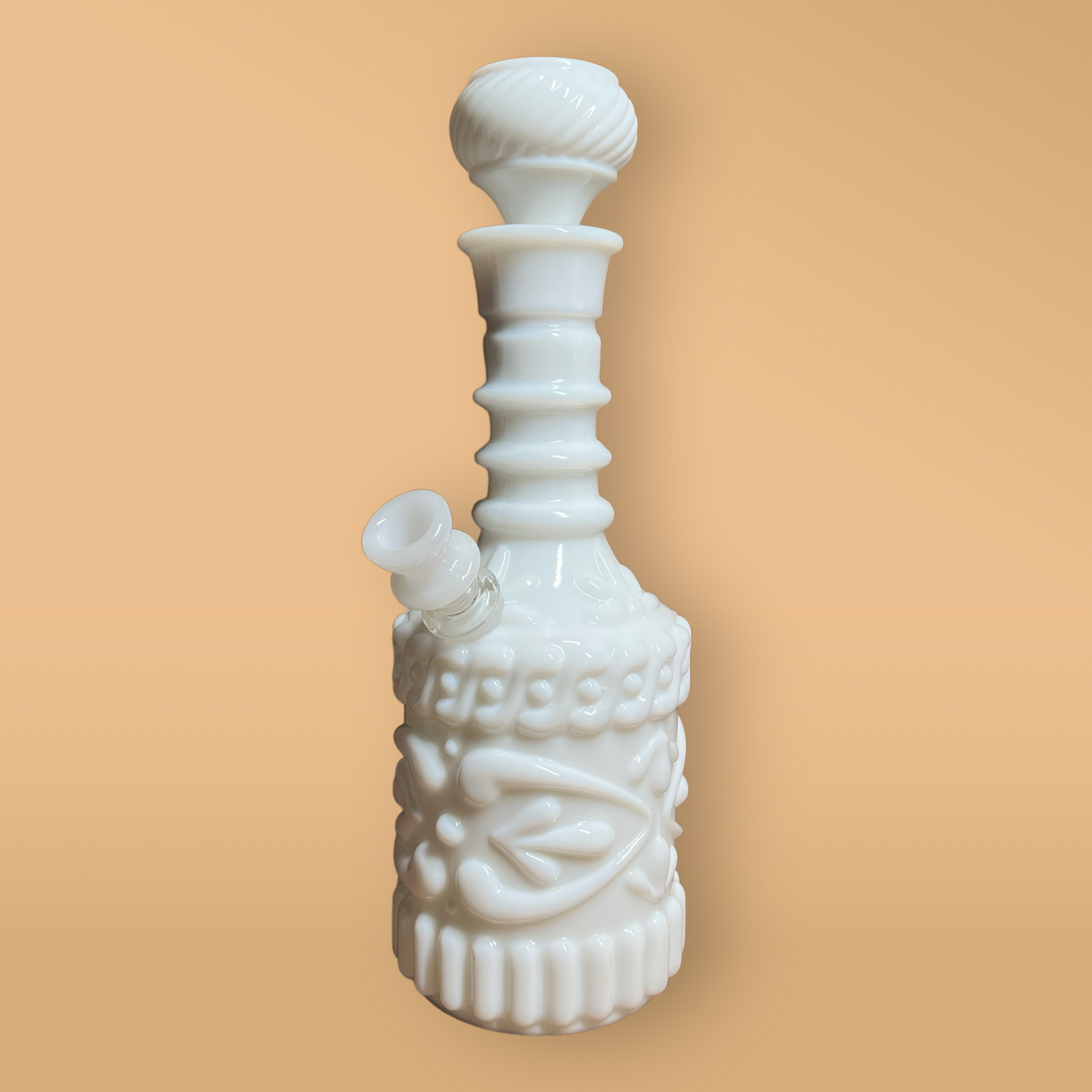 Milk Glass Polynesian (available for curation, ship time 2-3 weeks after purchase)