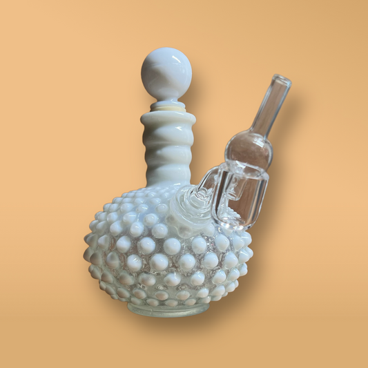 Fenton Hobnail Perfume Bottle Rig